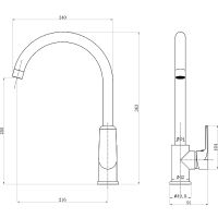 Товар: Смеситель для кухни beWash Bliss BVMM0KT123 Хром - фото 2 Смеситель для кухни beWash Bliss BVMM0KT123 Хром — фото 2, Смесители