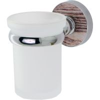 Стакан для зубных щеток WasserKRAFT Regen K-6928 Хром — фото 1, Мыльницы