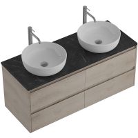 Тумба под раковину BelBagno Kraft 120 KRAFT-1200-4C-SO-2-RGB подвесная Rovere Galifax Bianco — фото 14, Тумбы под раковину