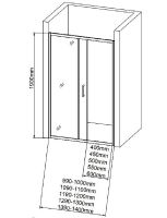 Товар: Душевая дверь Aquanet SD-1100A 110 273605 профиль Хром стекло прозрачное - фото 4 Душевая дверь Aquanet SD-1100A 110 273605 профиль Хром стекло прозрачное — фото 4, Душевые двери в нишу
