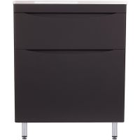 Тумба под раковину Style Line Бергамо 70 СС-00002311 Черная антискрейч — фото 1, Мебель для ванной