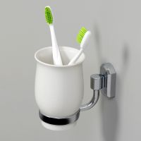 Товар: Стакан для зубных щеток WasserKRAFT K-24128 Хром - фото 2 Стакан для зубных щеток WasserKRAFT K-24128 Хром — фото 2, Мыльницы