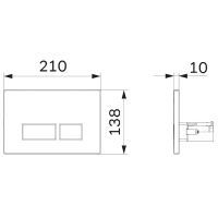 Комплект унитаза с инсталляцией AM.PM Spirit V2.0 FlashClean IS47051.701700MB с сиденьем Микролифт и клавишей смыва Хром глянцевый — фото 16, Комплекты унитаз + инсталляция