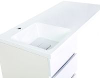 Товар: Тумба с раковиной Orange Optima 100 OP-40TUW+RAL Белый глянец - фото 7 Тумба с раковиной Orange Optima 100 OP-40TUW+RAL Белый глянец — фото 7, Мебель для ванной