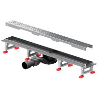 Товар: Душевой лоток AM.PM MasterFlow 70 W01SC-P11-070-01SB с решеткой Хром матовый Cut Gradient - фото 2 Душевой лоток AM.PM MasterFlow 70 W01SC-P11-070-01SB с решеткой Хром матовый Cut Gradient — фото 2, Душевые лотки