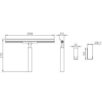 Скребок Rav Slezak COA1401 Хром — фото 2, Скребки для душа