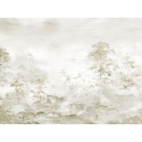 Панно Zambaiti Parati Satin Flowers IV Z66882 Винил на флизелине (3*5,1) Бежевый/Серый/Коричневый, Пейзаж/Деревья — фото 1, Обои для стен