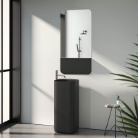 Товар: Зеркало Evoform Shadow 120x60 BY 0553 с металлической полочкой - Черный цвет - фото 3 Зеркало Evoform Shadow 120x60 BY 0553 с металлической полочкой - Черный цвет — фото 3, Мебель для ванной