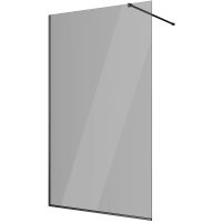 Душевая перегородка Berges Sky Black 110х200 064027 профиль Черный матовый стекло тонированное — фото 1, Душевые перегородки
