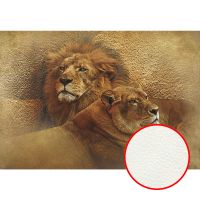 Фреска Ortograf Животные 10573 Фактура флок FLK Флизелин (3,9*2,7) Оранжевый/Коричневый, Животные — фото 1, Фрески