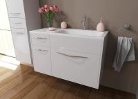 Тумба с раковиной Эстет Barcelona 90 R ФР-00003594 подвесная Белая — фото 2, Тумбы с раковиной