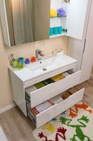 Тумба под раковину Aquanet Тулон 100 183396 подвесная Белая — фото 3, Тумбы под раковину