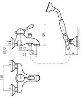 Товар: Смеситель для ванны Rav Slezak Labe L054.5/2SM Бронза - фото 4 Смеситель для ванны Rav Slezak Labe L054.5/2SM Бронза — фото 4, Смесители