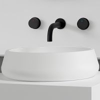 Раковина-чаша Abber Stein 60 AS2605 Белая матовая — фото 2, Раковины накладные