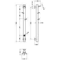 Товар: Электрический полотенцесушитель Boheme Uno 724-MW Белый матовый - фото 3 Электрический полотенцесушитель Boheme Uno 724-MW Белый матовый — фото 3, Электрические полотенцесушители