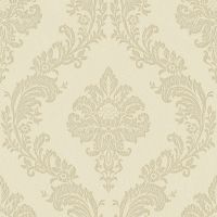 Обои Bernardo Bartalucci Ragazza 5041-2 Винил на флизелине (1,06*10,05) Бежевый, Дамаск — фото 1, Обои для стен