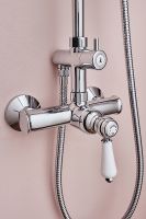 Душевая система Jacob Delafon Louise Хром арт-E24368-CP — фото 5, Душевые стойки