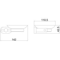 Мыльница Belz B900 B90002 Хром — фото 2, Мыльницы