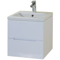 Тумба под раковину Onika Айленд 50.13 105021 подвесная Белая — фото 1, Тумбы под раковину