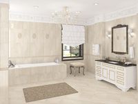 Керамический бордюр Керлайф Olimpia D 'arte Crema 31.5х62 см — фото 3, Керамическая плитка