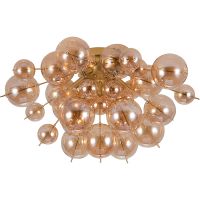 Люстра Artelamp Molecule A8313PL-5GO Янтарная Золото — фото 1, Люстры