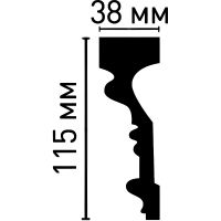 Товар: Молдинг Decomaster 98089 2400x115x38 мм - фото 2 Молдинг Decomaster 98089 2400x115x38 мм — фото 2, Молдинги