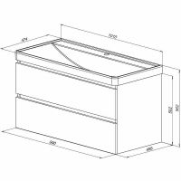 Товар: Тумба под раковину Aquanet Вега 100 329587 подвесная Маренго - фото 18 Тумба под раковину Aquanet Вега 100 329587 подвесная Маренго — фото 18, Тумбы под раковину