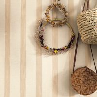 Обои Caselio Danae 103661010 Винил на флизелине (53*10,05) Бежевый, Полоса — фото 2, Обои для стен