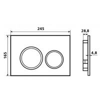 Товар: Клавиша смыва Esbano Slim-37GW ESINSLM37GW Белая глянцевая - фото 4 Клавиша смыва Esbano Slim-37GW ESINSLM37GW Белая глянцевая — фото 4, Кнопки смыва