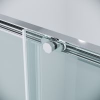 Душевая дверь Grossman Style 110 100.K33.05.110.10.00 профиль Хром стекло прозрачное — фото 7, Раздвижные душевые двери