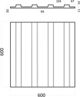 Товар: Гипсовая 3д панель Artpole Paraline S M-0031 600x600 мм - фото 4 Гипсовая 3д панель Artpole Paraline S M-0031 600x600 мм — фото 4, Гипсовые 3Д панели