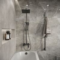 Товар: Душевая система Grossman Cosmo Графит брашированный арт-500.K35.02.420 - фото 7 Душевая система Grossman Cosmo Графит брашированный арт-500.K35.02.420 — фото 7, Душевые стойки