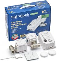 Комплект защиты от протечки воды Gidrolock Premium Radio Bugatti 3/4 31101022 с двумя кранами — фото 1, Системы защиты от протечки воды