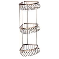 Угловая полка Boheme Medici 10624 Бронза — фото 1, Полки для ванной и душа