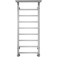 Водяной полотенцесушитель Terminus Контур П9 400х1000 4670078529732 с полкой Хром, нижнее подключение, G 1/2" ВР, с угловым соединением — фото 2, Водяные полотенцесушители