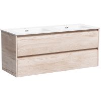 Тумба под раковину Sancos Libra 120 LB120-2EG подвесная Дуб галифакс натуральный — фото 1, Мебель для ванной