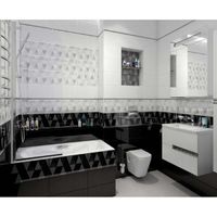 Керамический декор Laparet Sigma Perla чёрный 17-03-04-463-0 20х60 см — фото 2, Керамическая плитка