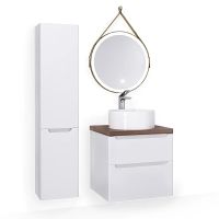 Товар: Тумба под раковину Jorno Wood 60 wood.01.60/P/W подвесная Белая - фото 8 Тумба под раковину Jorno Wood 60 wood.01.60/P/W подвесная Белая — фото 8, Мебель для ванной