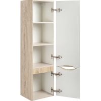 Шкаф пенал Runo Тоскана 35 00-00001419 подвесной Светлое дерево — фото 2, Пеналы для ванной комнаты