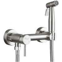 Гигиенический душ со смесителем Frap F7503-5 Сатин — фото 2, Гигиенические души