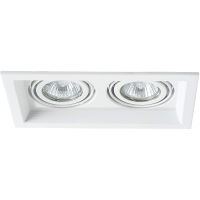 Встраиваемый светильник Artelamp Canis A6661PL-2WH Белый — фото 1, Точечные светильники