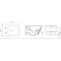 Товар: Унитаз Boheme Bello 971-B подвесной Черный матовый без сиденья - фото 2 Унитаз Boheme Bello 971-B подвесной Черный матовый без сиденья — фото 2, Унитазы