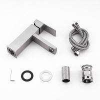 Смеситель для раковины Frap H802 F10802 Сатин — фото 5, Смесители