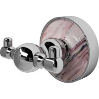 Двойной крючок WasserKRAFT Aland K-8523D Хром — фото 1, Крючки для полотенец