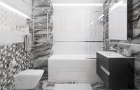 Керамическая плитка Laparet Mania белый настенная 34069 25х50 см — фото 2, Керамическая плитка