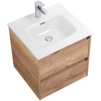 Тумба под раковину BelBagno Kraft 50 KRAFT-500-2C-SO-RT подвесная Rovere Tabacco — фото 3, Тумбы под раковину