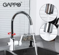 Смеситель для кухни Gappo G03-8 G4303-8 Белый Хром — фото 13, Смесители для кухни