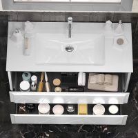 Товар: Тумба под раковину Opadiris Луиджи 120 00-00007152 подвесная Белая матовая - фото 5 Тумба под раковину Opadiris Луиджи 120 00-00007152 подвесная Белая матовая — фото 5, Мебель для ванной