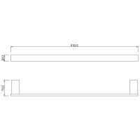 Полотенцедержатель Lemark Smooth Line 9786024 Графит — фото 4, Полотенцедержатели