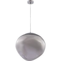 Подвесной светильник Crystal Lux Malaga SP1 D360 Chrome Дымчатый Хром — фото 1, Подвесные светильники